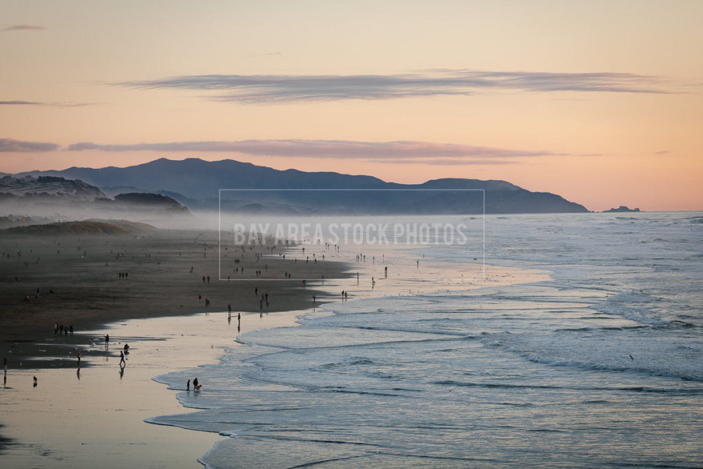 Ocean Beach San Francisco At Sunset