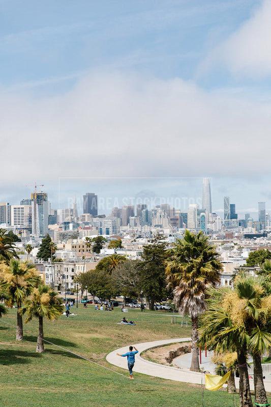 Slack Lining In Dolores Park