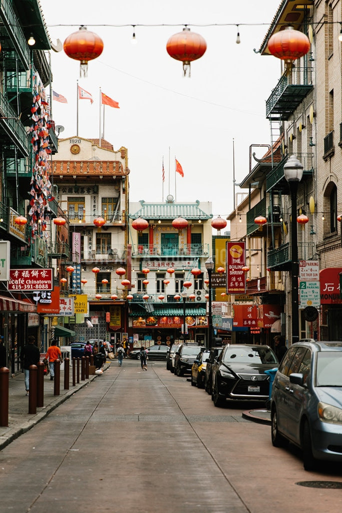 View Down Waverly Place In Chinatown