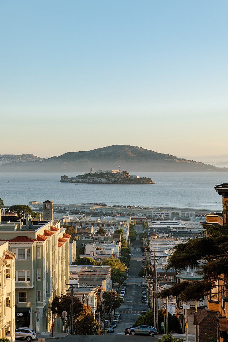 View of Alcatraz from Russian Hill
