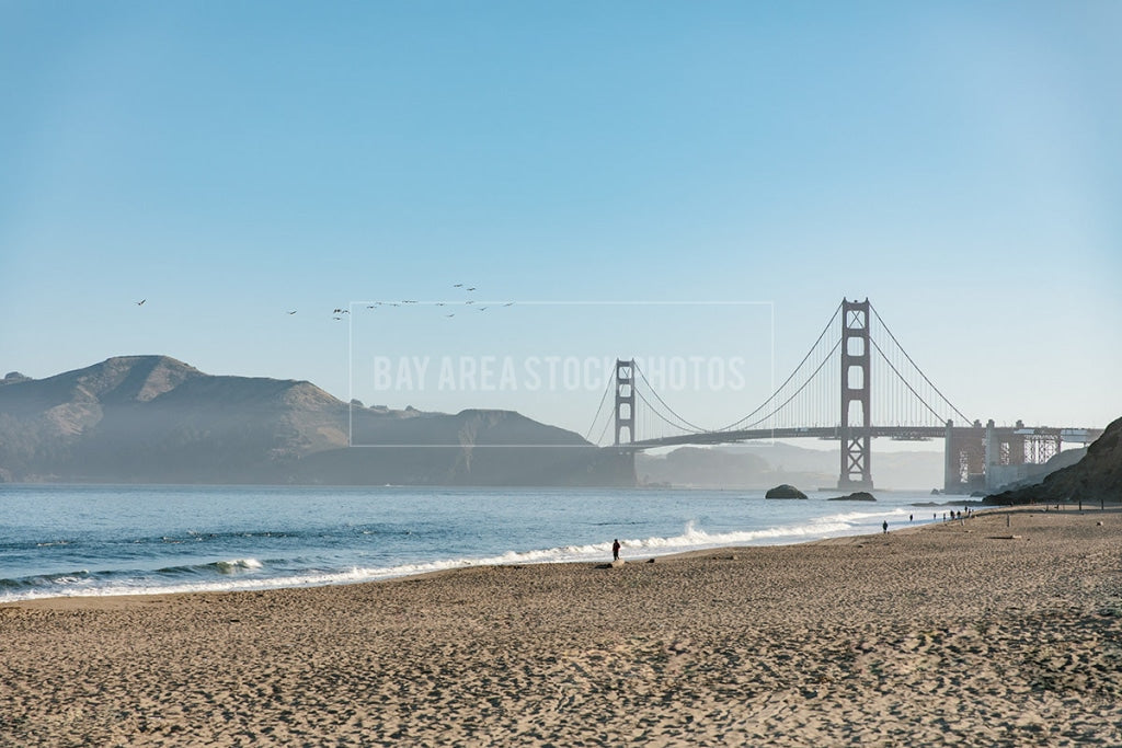 View Of Golden Gate Bridge From Baker Beach
