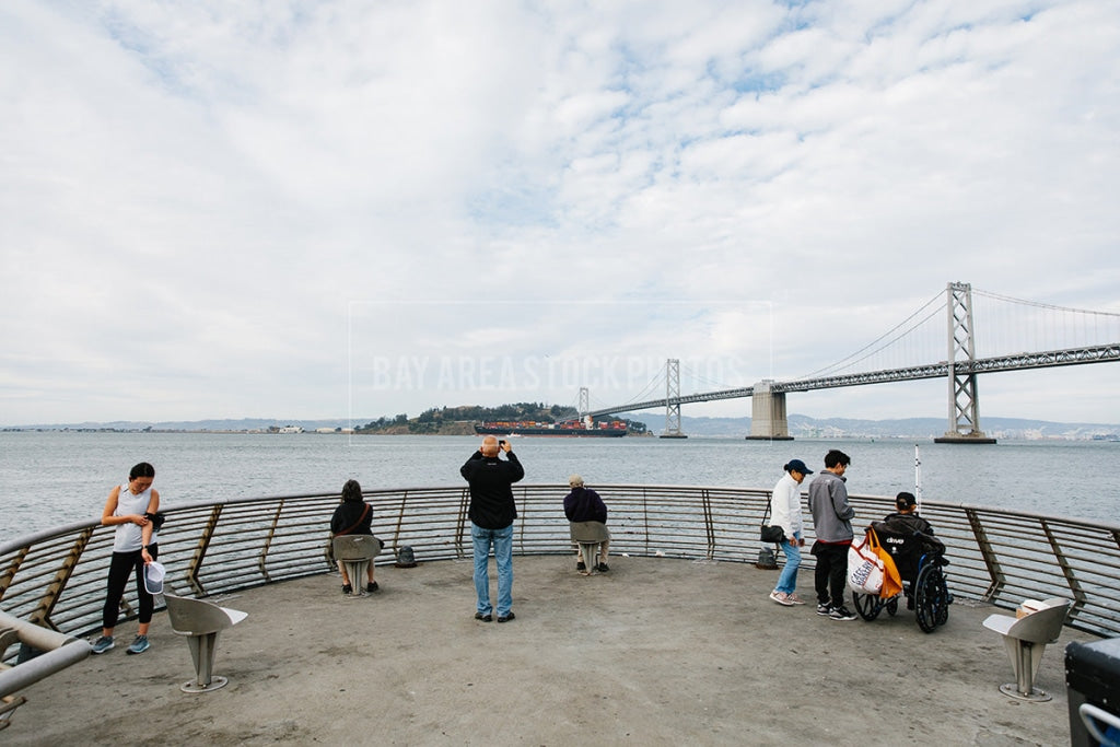 View Of The Bay Bridge And Yerba Buena Island From Pier 14